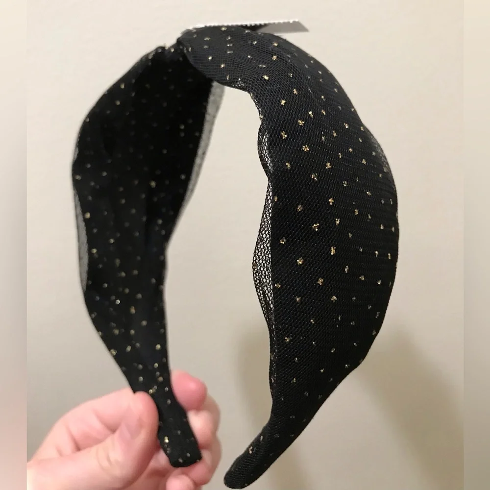 NWT J. Crew Factory Glitter Wrapped Headband Sparkle Whimisgoth Witchy Halloween